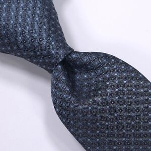 ALFANI Men’s Necktie – Gray Blue – Woven Geometric Pattern – NWT – MSRP $55